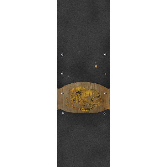 Powell Peralta Oval Dragon 10.5 x 33 Black Grip Tape Sheet - Skateboard - Griptape