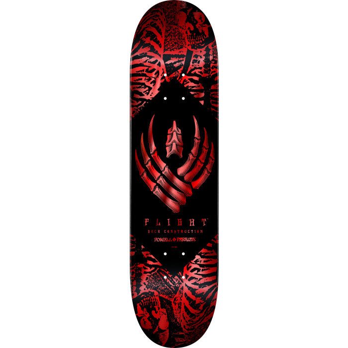 Powell Peralta Skeleton Red Foil 8.38" Flight (243W K26) Skateboard Deck - Skateboard - Decks