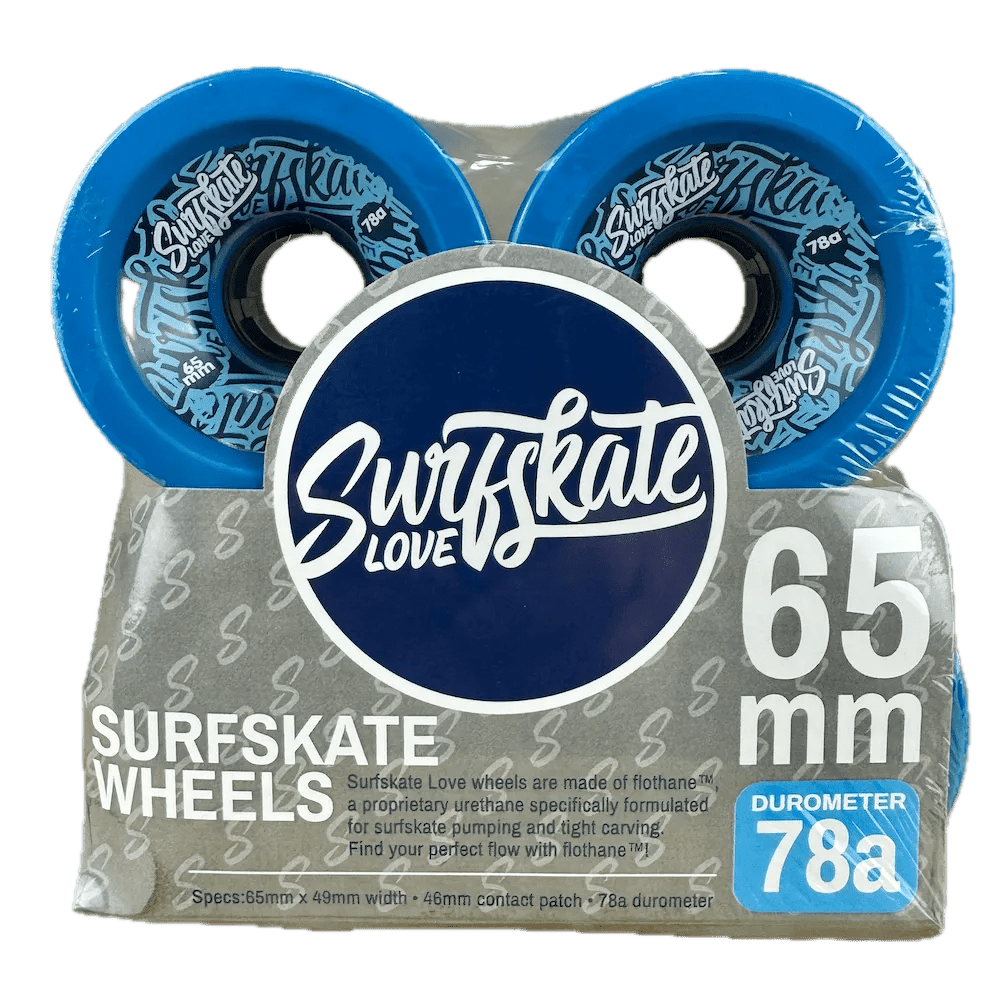 Premium Surfskate Love Wheels 65mm 78a (Blue) - Skateboard - Wheels