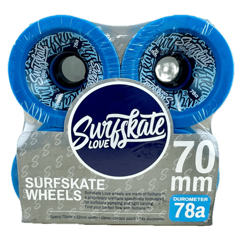 Premium Surfskate Love Wheels 70mm 78a (Blue) - Skateboard - Wheels