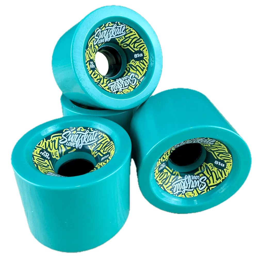 Premium Surfskate Love Wheels 70mm 81a (Green) - Skateboard - Wheels