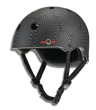 Pro - Tec x Spitfire Signature Edition Low Pro (Black Swirl) - Gear - Helmets