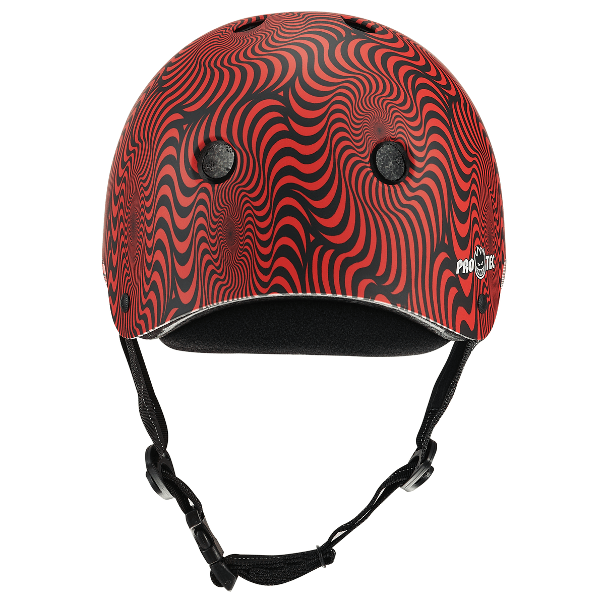Pro - Tec x Spitfire Signature Edition Low Pro Helmet (Red Swirl) - Gear - Helmets