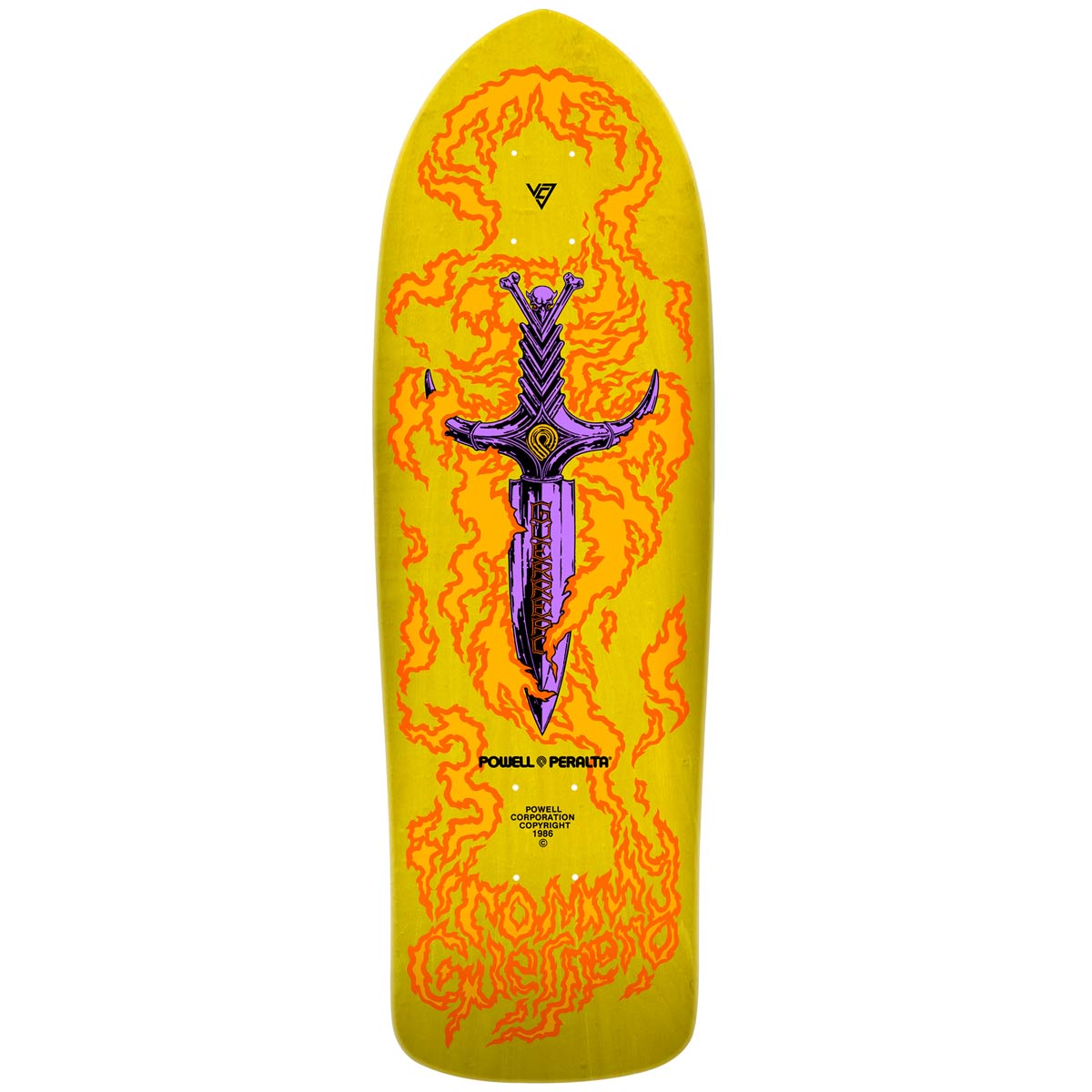 PW/L Bones Brigade Guerrero (Yellow) Series 15 Reissue Deck - Skateboard - Decks