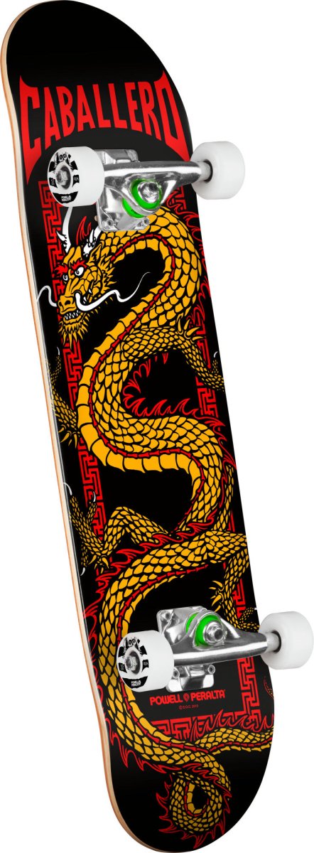 PWL/P Cab Chinese Dragon Birch 7.75" (Black) Complete - Skateboard - Completes