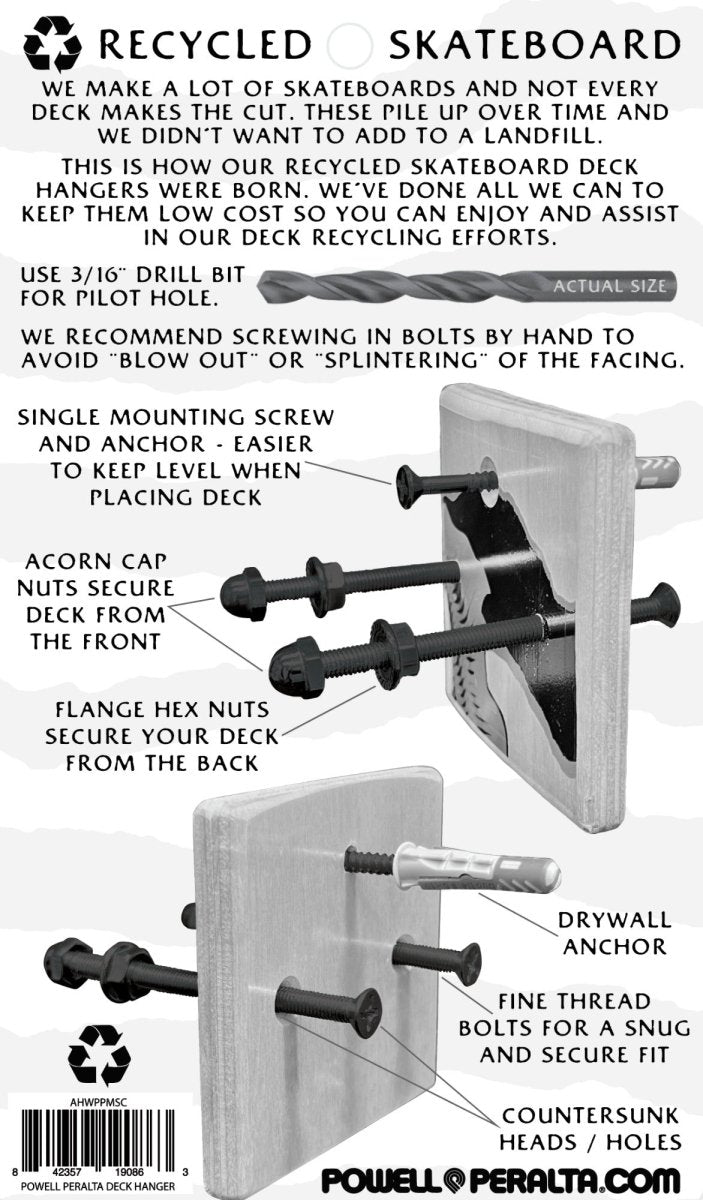 PWL/P Deck Hangers - Skateboard - Hangers and Stands