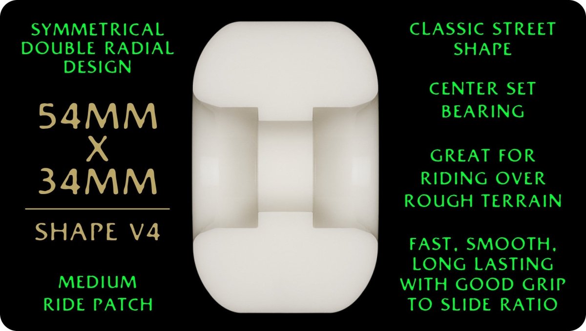 Pwl/P DF 54x34mm 88a (Off White) - Skateboard - Wheels