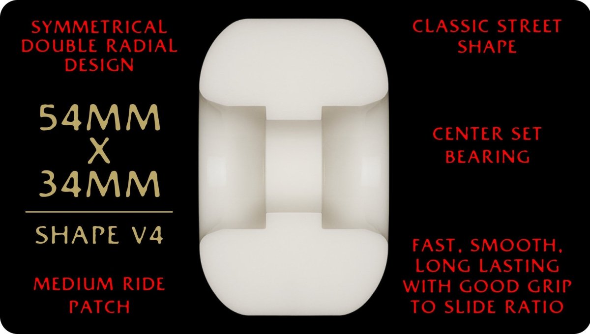 Pwl/P DF Red 54x34mm 93a V4 - Skateboard - Wheels