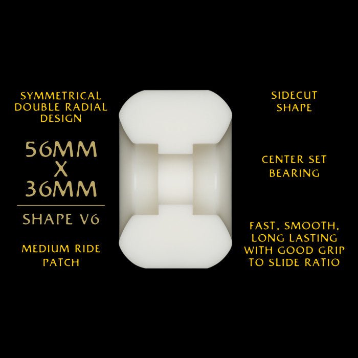 Pwl/P DF Vallely 56x36mm 95a V6 - Skateboard - Wheels