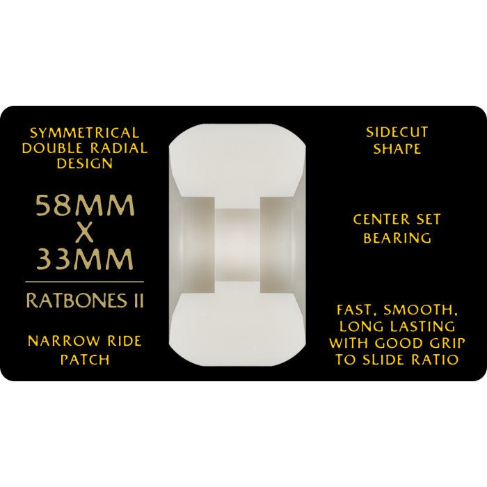 Pwl/P Dragons 95a Ratbones II 58x33mm Dragon Formula Skateboard Wheels - Skateboard - Wheels