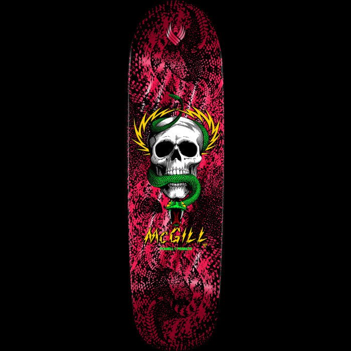 PWL/P Mike McGill Skull & Snake Pro Flight Deck 8.97" WB:15 (Red Foil) - Skateboard - Decks