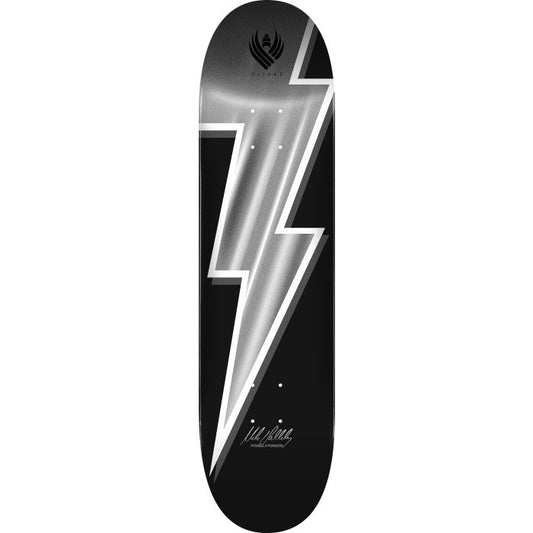 Pwl/P Mike Vallely Lightning Bolt FLIGHT 8.75" Silver Foil Skateboard Deck - Skateboard - Decks