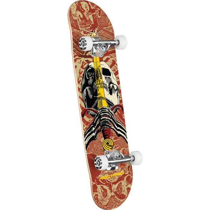 PWL/P Skull And Sword 7.5 (Khaki/Burgundy) Complete - Skateboard - Completes