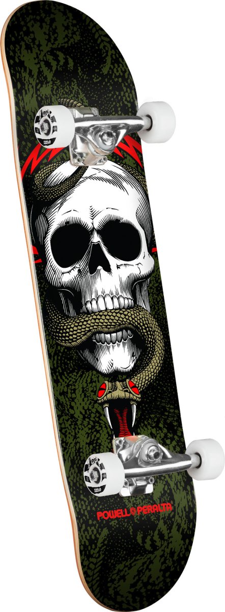 PWL/P Skull & Snake Birch (Black/Green) 8.25" Complete - Skateboard - Completes