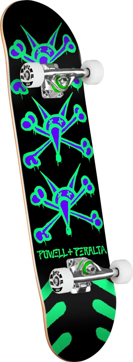 Pwl/P Vato Rats Birch 7.0" (Black/Green) Complete - Skateboard - Completes