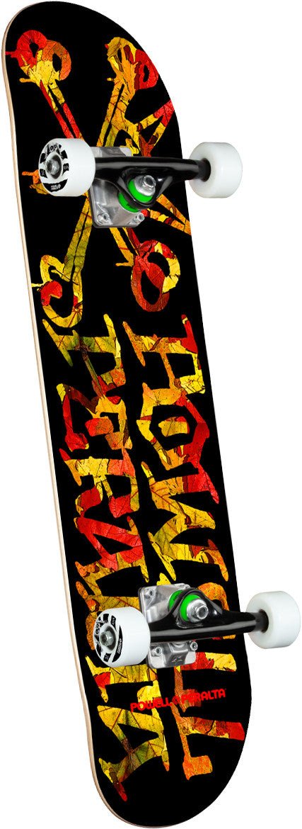 PWL/P Vato Rats Leaves Complete 7.5" (Black/Red) - Skateboard - Completes