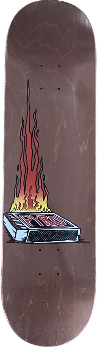 Pyro Matchbox Brown Deck 8.0 - Skateboard - Decks