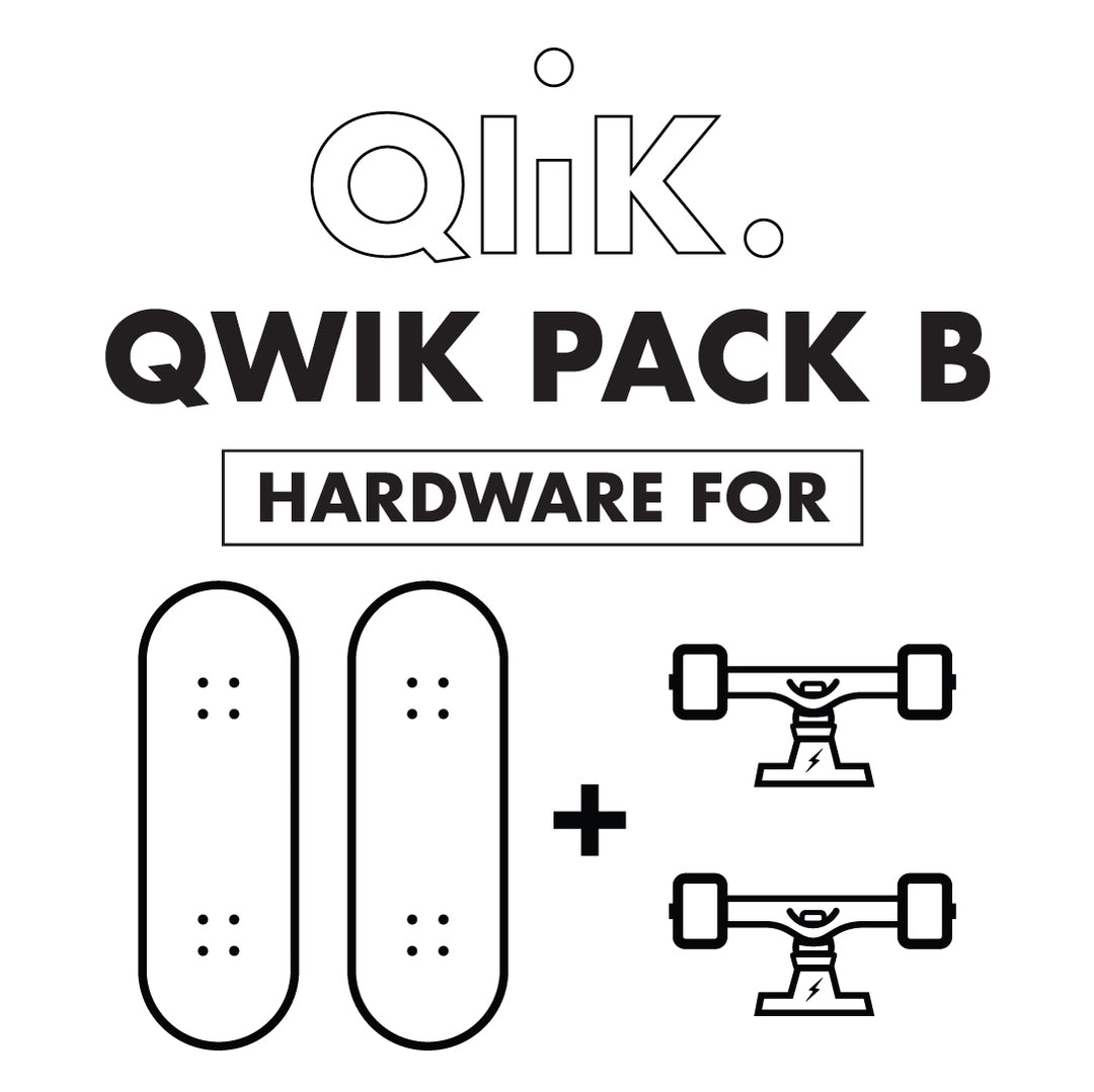 Qwik Truks Qlik Quick Release System - Skateboard - Risers