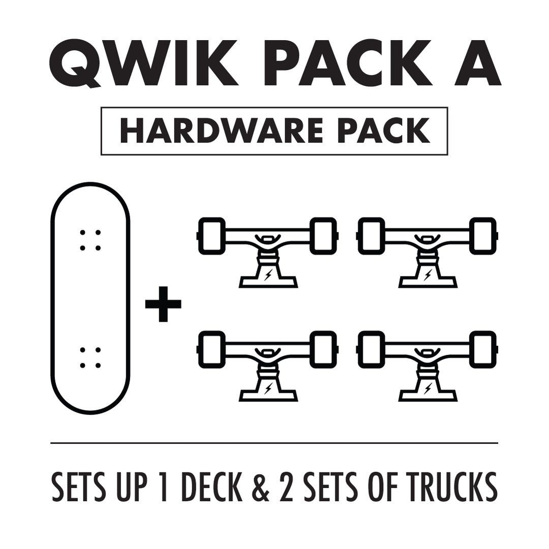 Qwik Truks Qlik Quick Release System - Skateboard - Risers