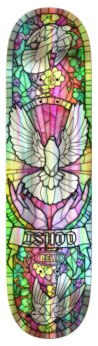 Real Ishod Holographic Cathedral Rainbow Deck 8.5" - Skateboard - Decks