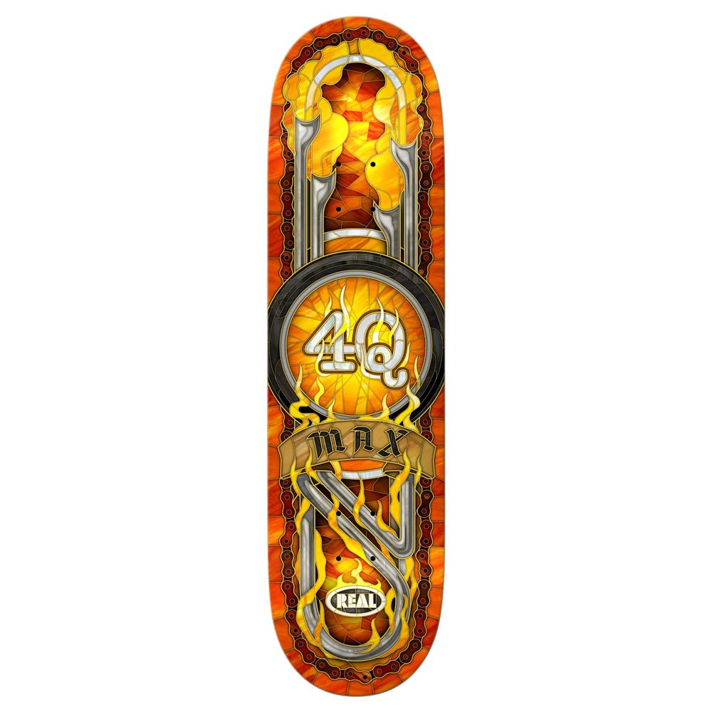 Real Max SCaaf 4Q Cathedral Deck 8.5" Wb:14.25" - Skateboard - Decks