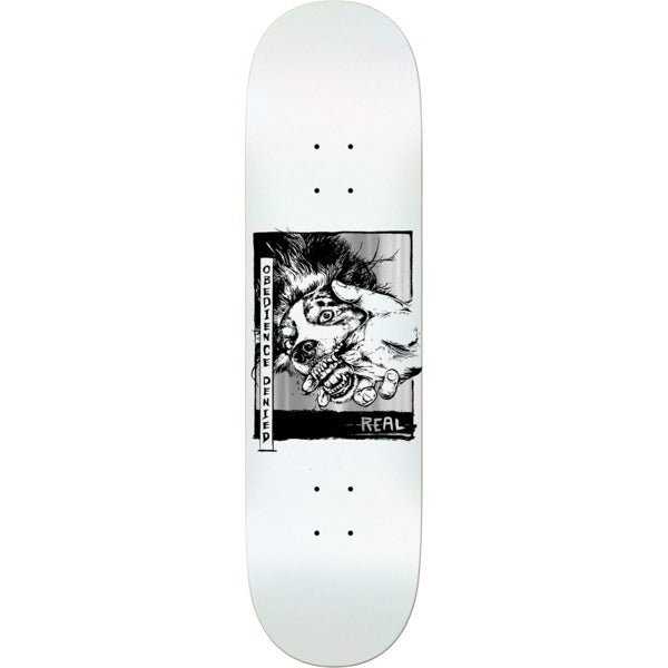 Real Obedience Denied Deck 8.5 (White) - Skateboard - Decks