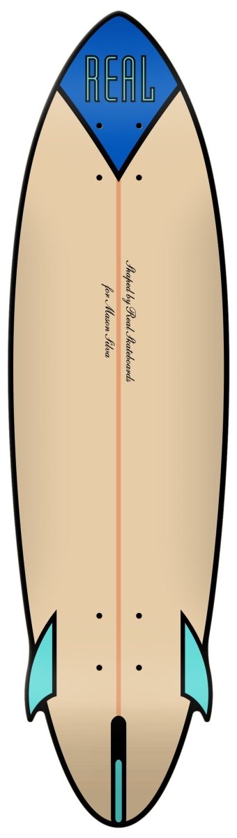 Real Surfboard Shape 9.25 Mason Speed Egg Deck - Skateboard - Decks