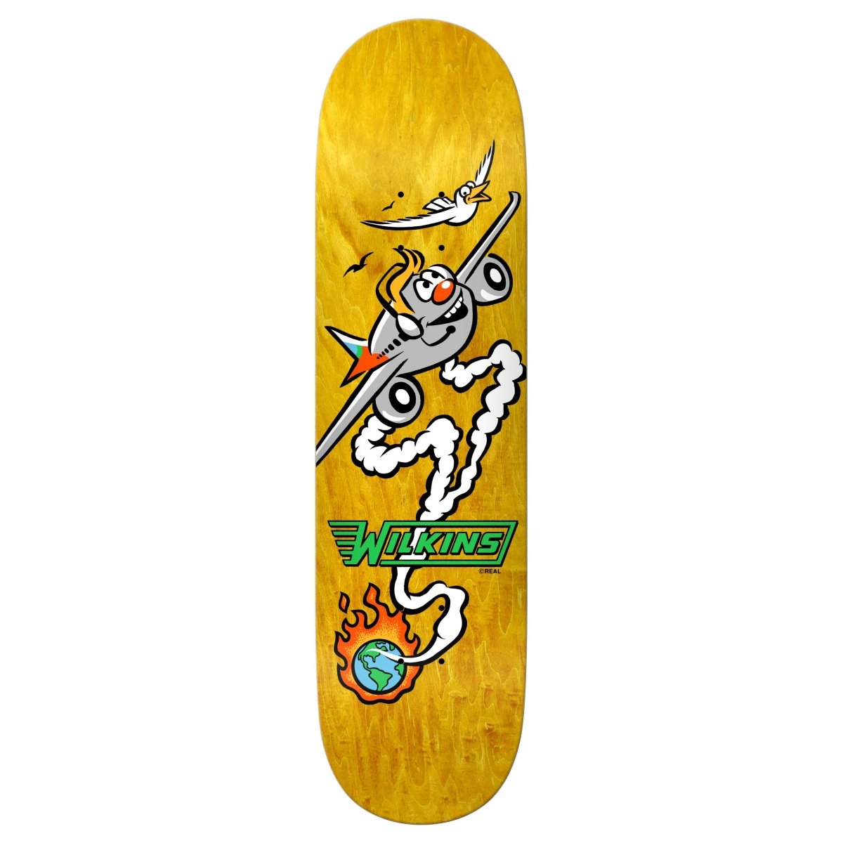 Real Wilkins Mascot Deck 8.5" WB: 14.38 - Skateboard - Decks