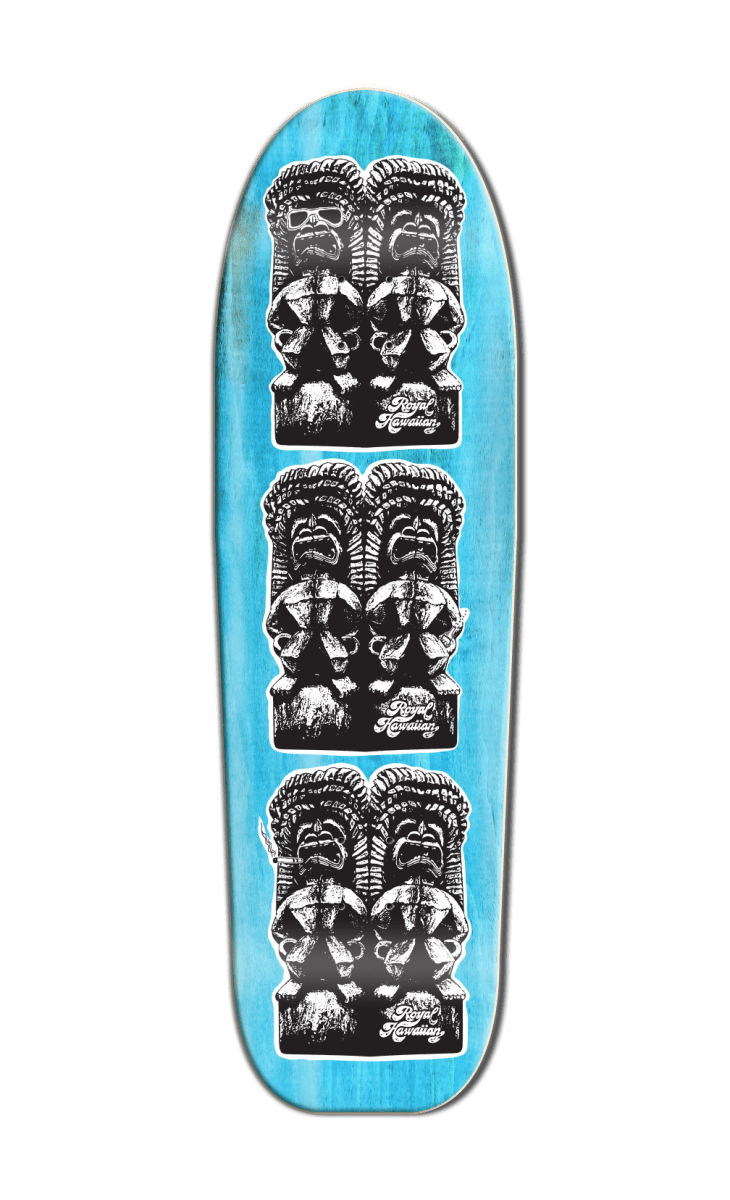 RHPS Tiki Blue 9.75" Skateboard Deck - Skateboard - Decks