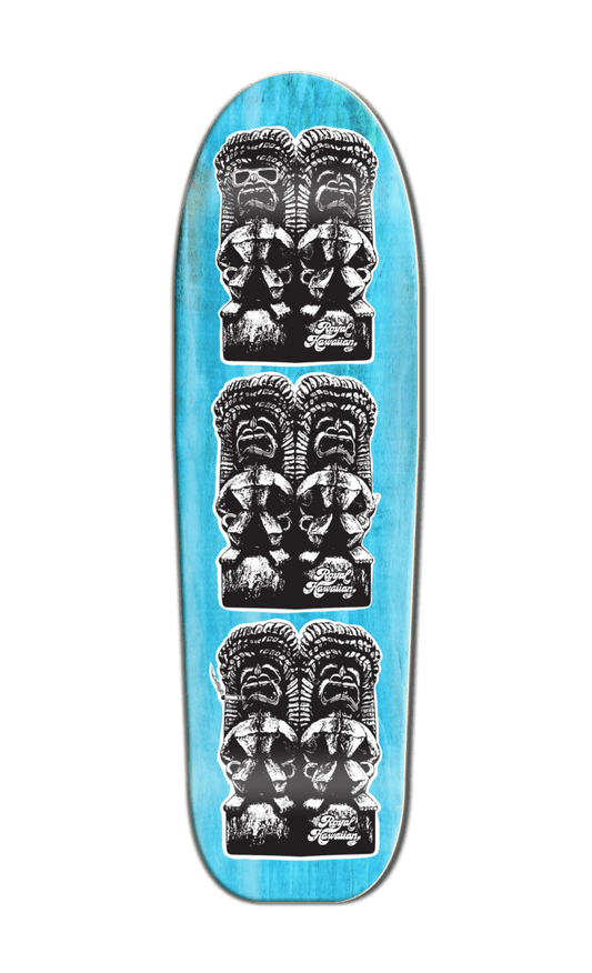 RHPS Tiki Blue 9.75" Skateboard Deck - Skateboard - Decks