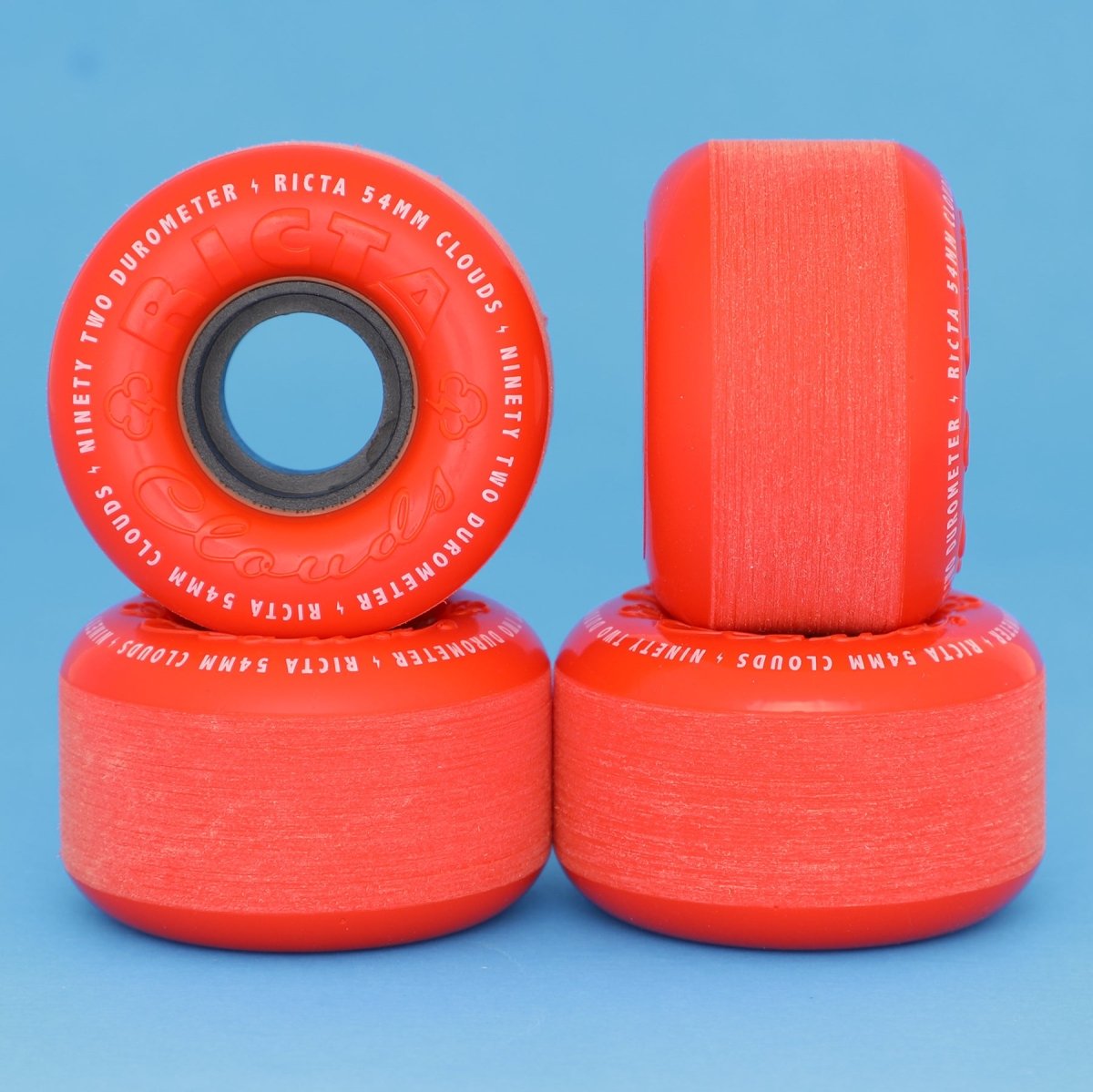 Ricta 54mm Clouds Red Orange 92a - Skateboard - Wheels