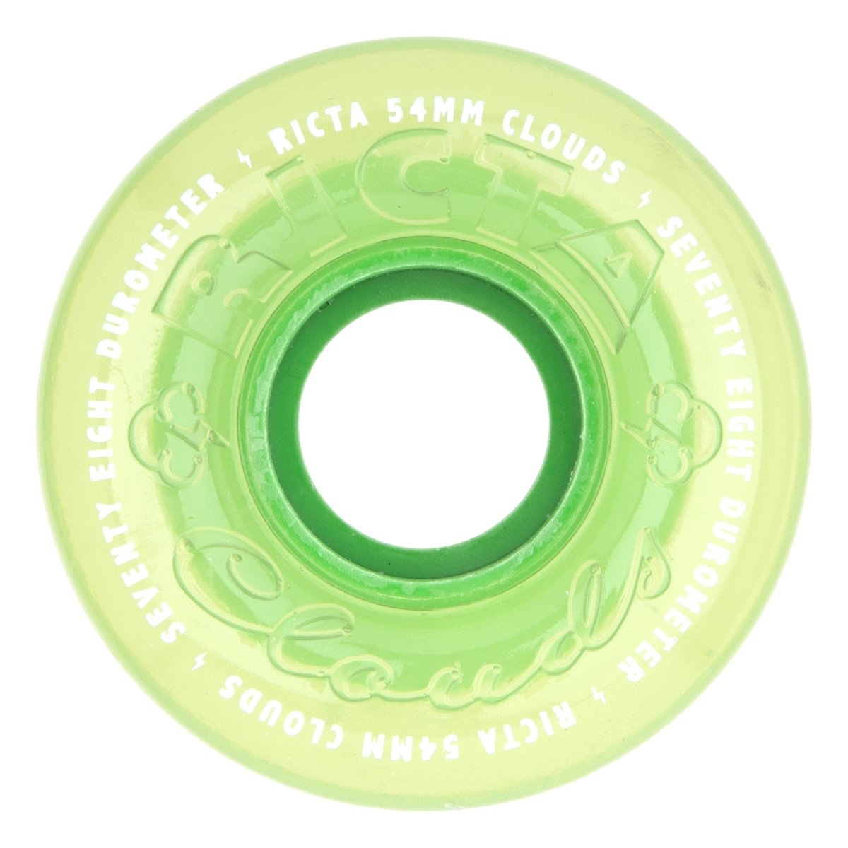 Ricta 54mm Mojito Clouds Yellow 78a (Green) - Skateboard - Wheels