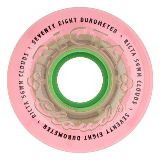 Ricta 56mm Clouds 78a Watermelon Pink Skateboard Wheels - Skateboard - Wheels