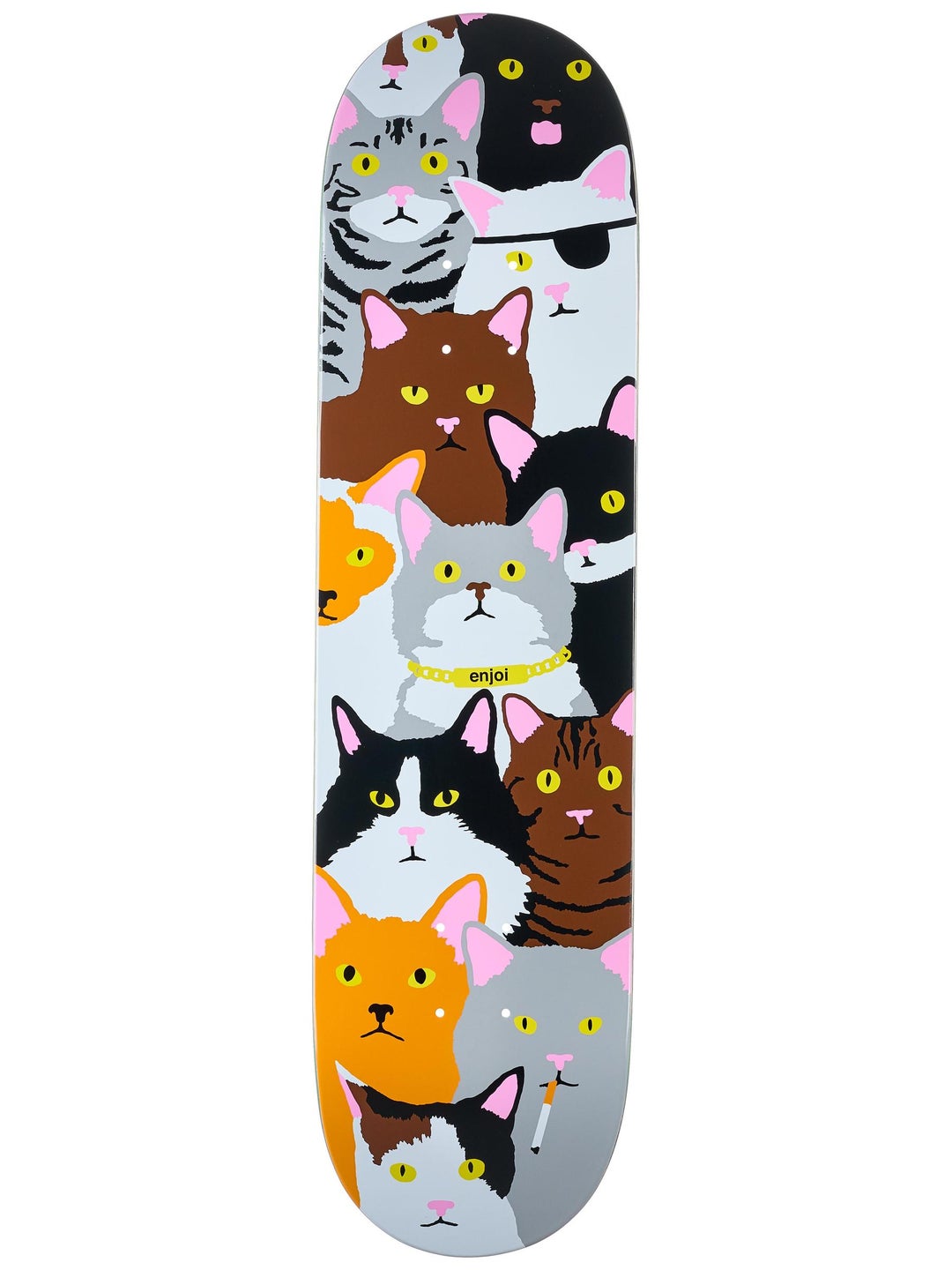 Enjoi Cat Collage 8.0" R7 Skateboard Deck (Multi)