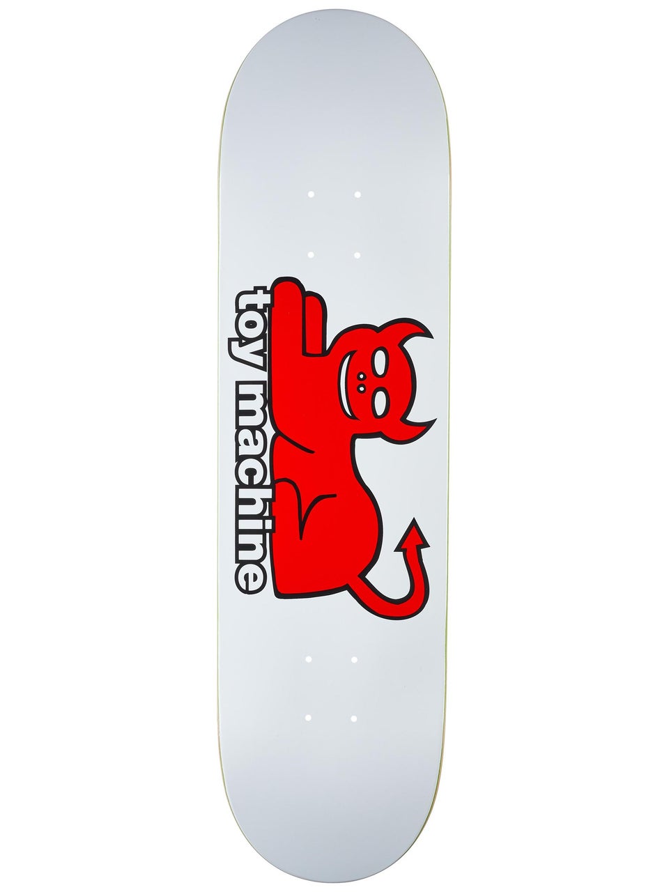 Toy Machine Devil Cat White 8.25" Skateboard Deck