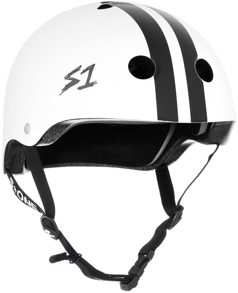 S1 Lifer White w/ Black Stripes - Gear - Helmets