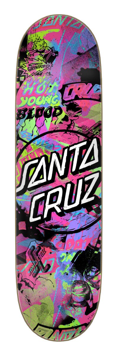 Santa Cruz Cut Collage Birch 8.5" Skateboard Deck - Skateboard - Decks