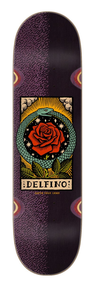 Santa Cruz Delfino Ouroboros Pro 8.25" Skateboard Deck - Skateboard - Decks
