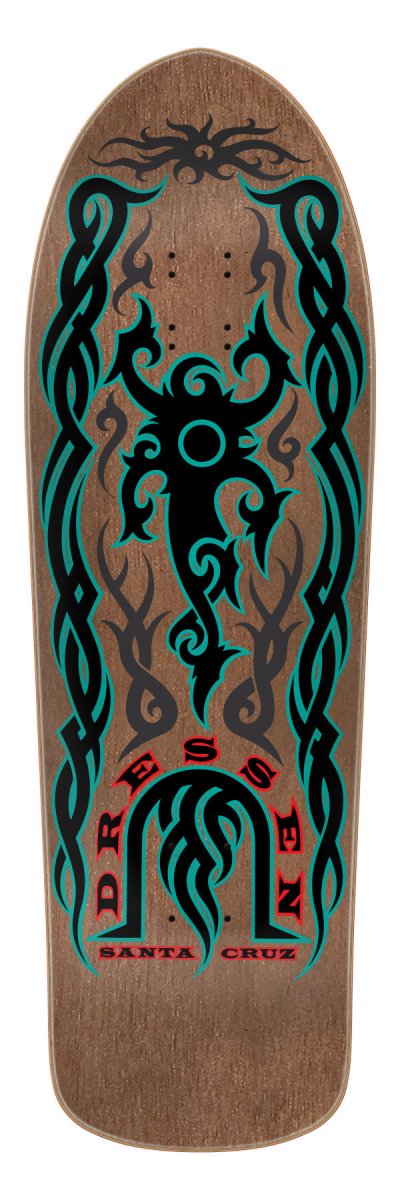 Santa Cruz Dressen Tribal Reissue 9.9" Wb:14.25 - 14.75" Skateboard Deck - Skateboard - Decks