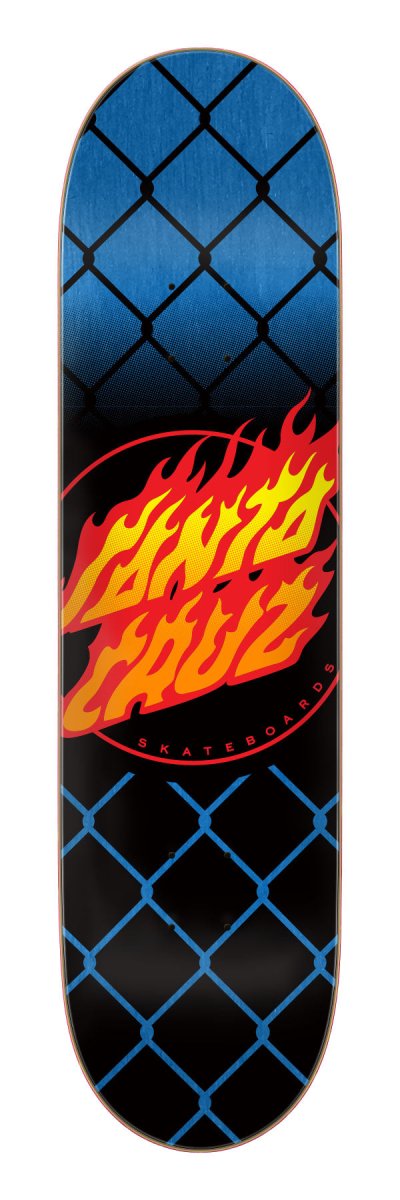 Santa Cruz Flame Dot Chain 8.0 Skateboard Deck - Skateboard - Decks