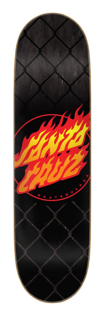 Santa Cruz Flame Dot Chain 8.5 Skateboard Deck - Skateboard - Decks