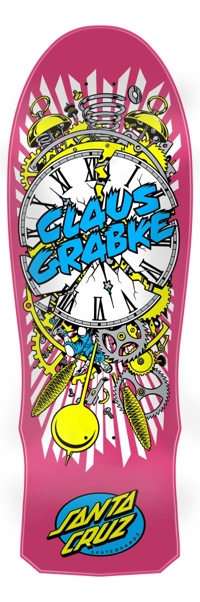 Santa Cruz Grabke Exploding Clock Reissue 10.04" Skateboard Deck - Skateboard - Decks