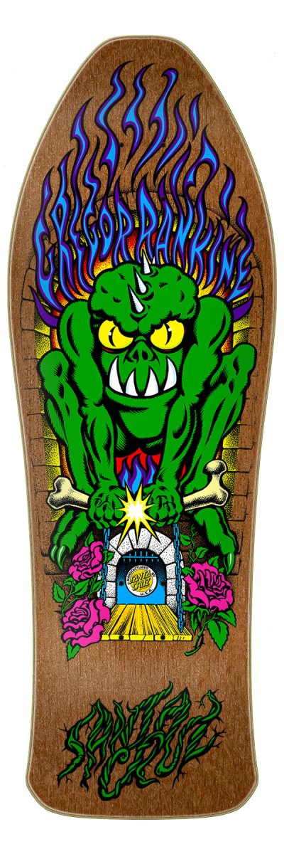 Santa Cruz Gregor Rankine Monster 10.39" Reissue Skateboard Deck - Skateboard - Decks