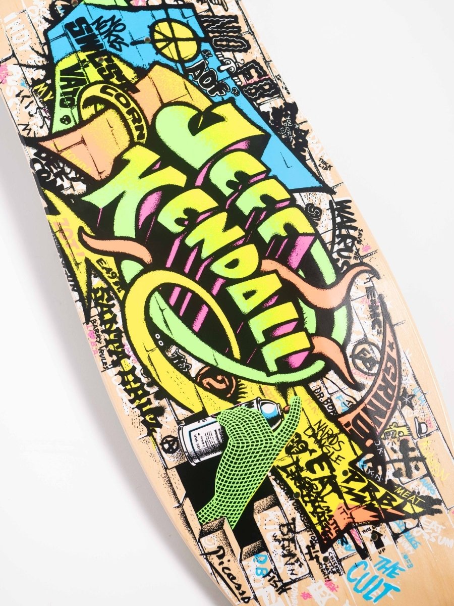 Santa Cruz Kendall Graffiti Reissue 9.69" wb15 Skateboard Deck - Skateboard - Decks