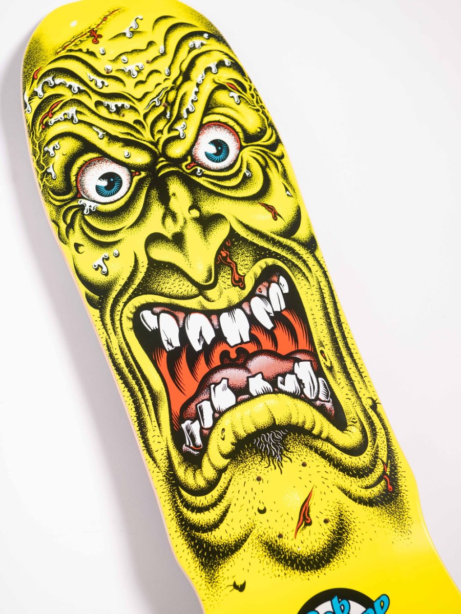 Santa Cruz Roskopp Face Yellow Reissue 9.5" Skateboard Deck - Skateboard - Decks