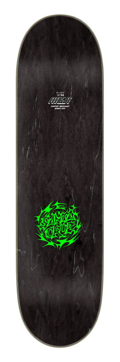 Santa Cruz Scribble Flash 8.0" FeelBase Skateboard Deck - Skateboard - Decks