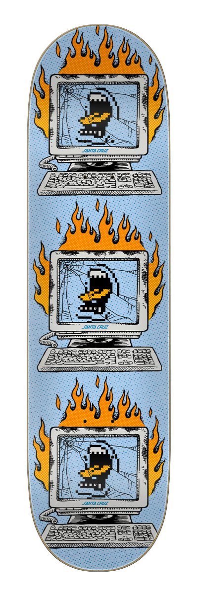 Santa Cruz Self Destruct 8.25" Birch Skateboard Deck - Skateboard - Decks