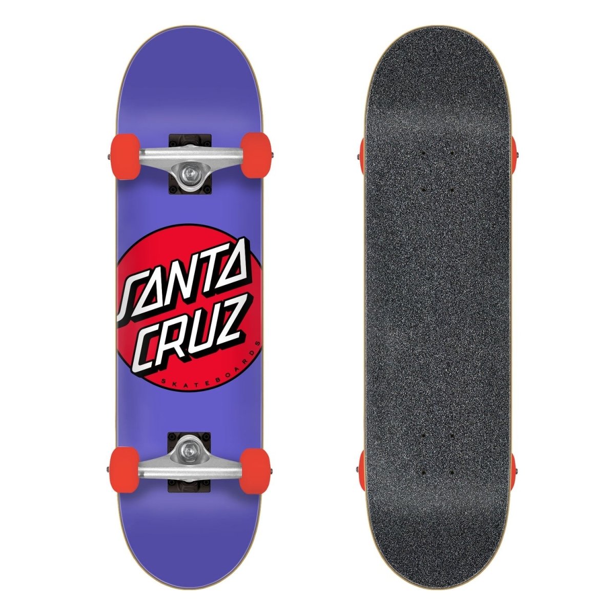 Santa Cruz Spotlight Dot Mini Purple 7.75" Skateboard Complete - Skateboard - Completes