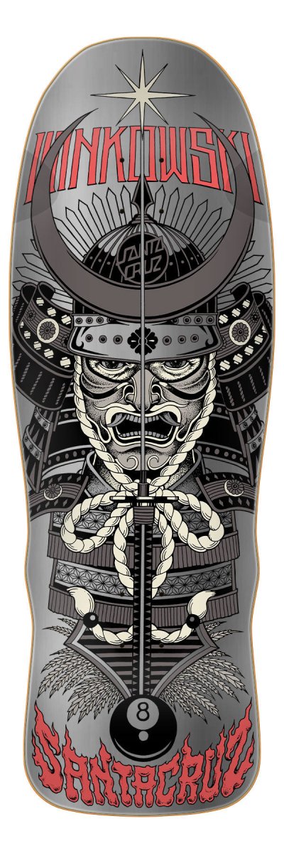 Santa Cruz Winkowski 10.35" Samurai Shaped VX Skateboard Deck - Skateboard - Decks