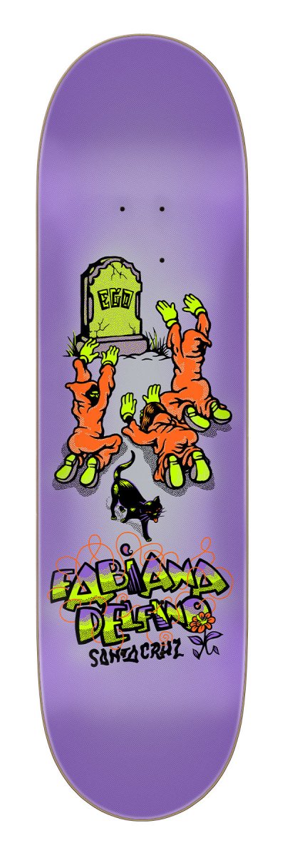 SC Delfino Ego Prismatic FeelBase 8.25" 31" Wb:13.5" - Skateboard - Decks